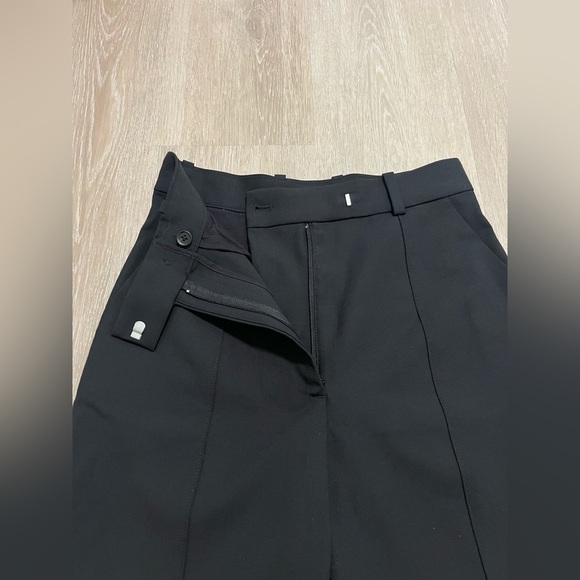 COS Wool Black Wide-leg Crop Trousers - Picture 7 of 13